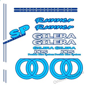 Motormatrica, Motor dekorációk - 02.Robogó matricák - Gilera - Runner SP