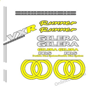 Motormatrica, Motor dekorációk - 02.Robogó matricák - Gilera - Runner VXR