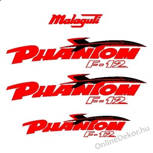 Motormatrica, Motor dekorációk - 02.Robogó matricák - Malaguti - Phantom F12