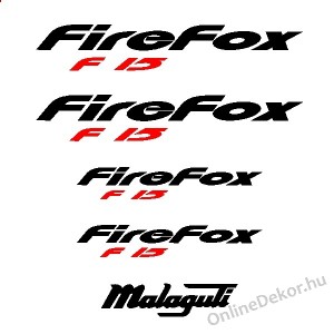 Motormatrica, Motor dekorációk - 02.Robogó matricák - Malaguti - FireFox F15