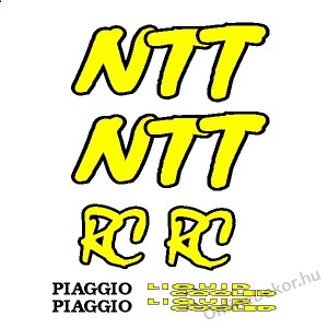 Motormatrica, Motor dekorációk - 02.Robogó matricák - Piaggio - NTT