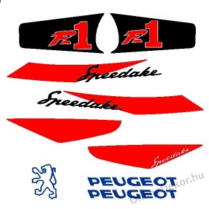 Motormatrica, Motor dekorációk - 02.Robogó matricák - Peugeot - Speedake F1