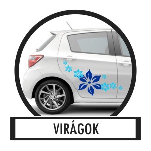 Car sticker, Car decoration, Car decal - 06.Flower