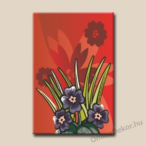Vászonkép, Falikép - Virág, Inda (Grafika) - Virág 918