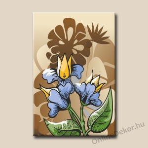 Vászonkép, Falikép - Virág, Inda (Grafika) - Virág 921