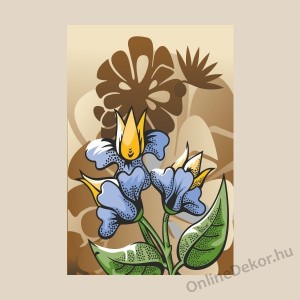 Vászonkép, Falikép - Virág, Inda (Grafika) - Virág 921