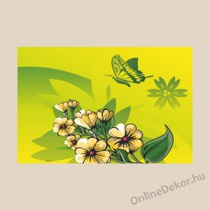 Vászonkép, Falikép - Virág, Inda (Grafika) - Virág 929